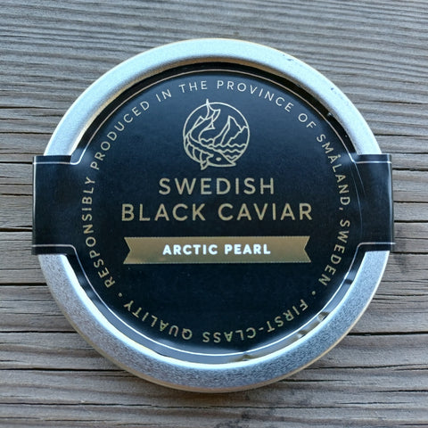 Swedish Black Caviar Arctic Pearl burk på traskiva