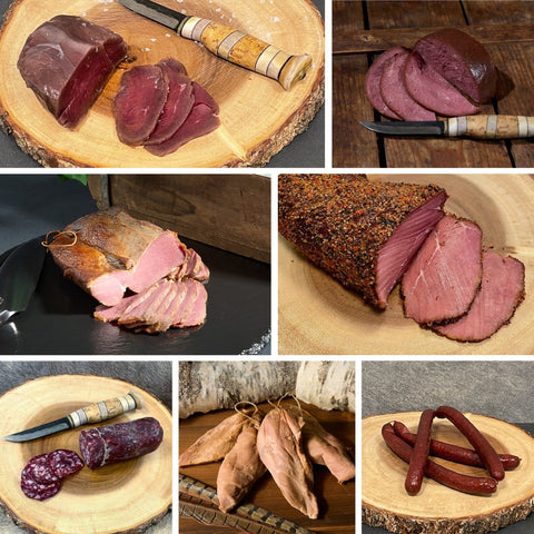 Charcuterie box of game meat