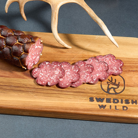 Cold smoked reindeer sausage