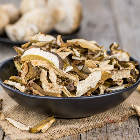 Dried Karljohans mushroom (stensopp)