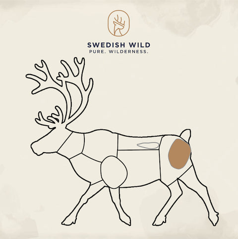 Cured reindeer topside - lightly smoked