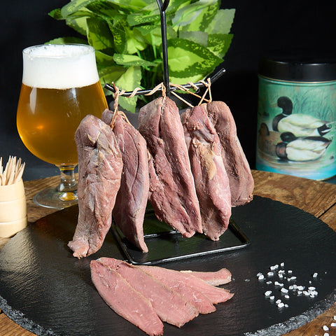 Smoked wild duck breast