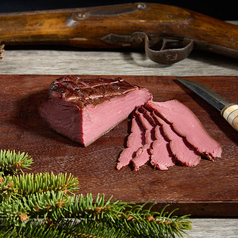 Hot smoked moose roast