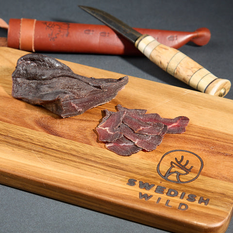 Dried moose meat - lightly smoked