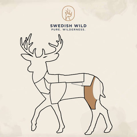 Deer roast - in net