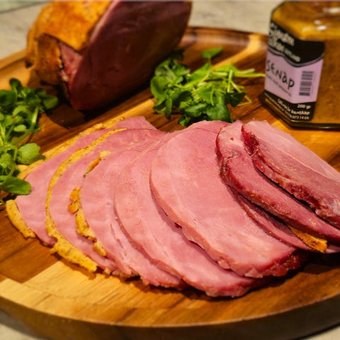 Wild boar Christmas ham