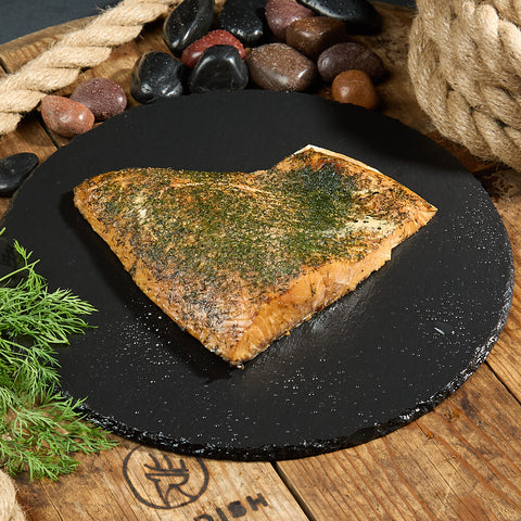 Wild caught hot smoked salmon - dill spiced