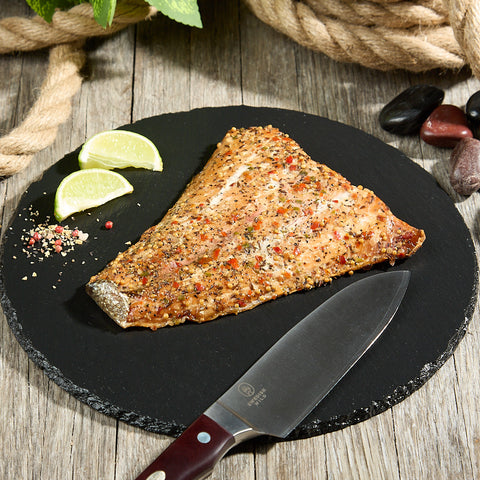 Wild caught hot smoked salmon - hunter's seasoning