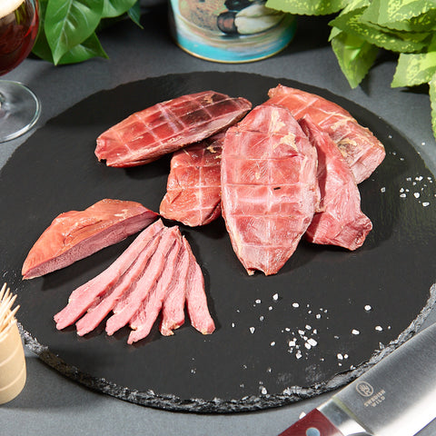 Smoked wild duck breast