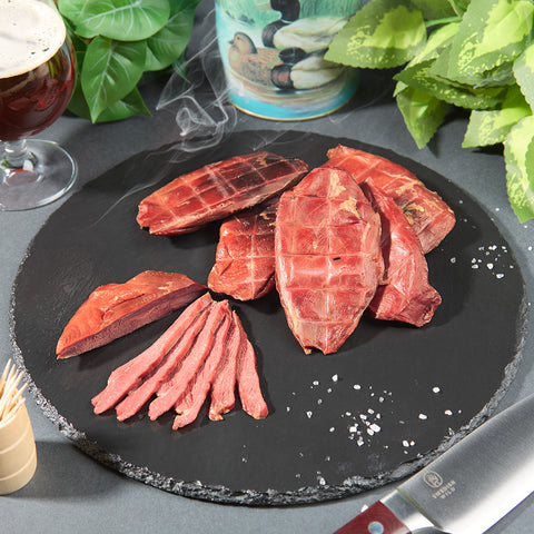 Smoked wild duck breast