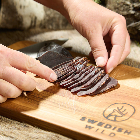 Dried reindeer meat - lightly smoked 