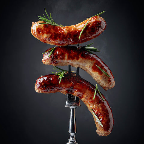 Wild boar sausage - ramsons