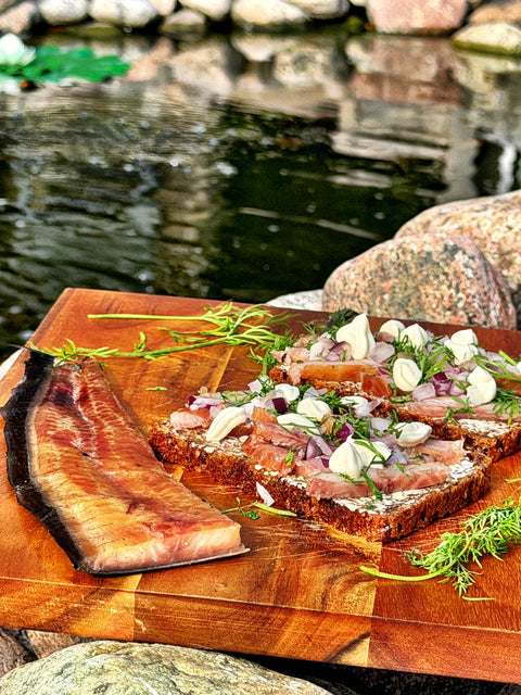 Flat smoked eel