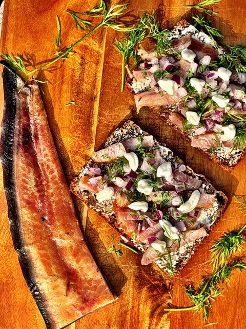 Flat smoked eel