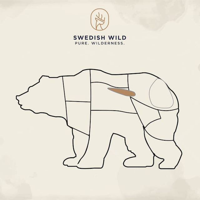 Buy bear meat online fast home delivery throughout Sweden Swedish Wild