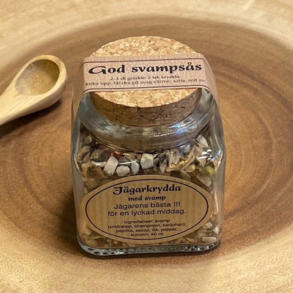 Simple game sauce with hunter's spice and mushrooms from Swedish Wild